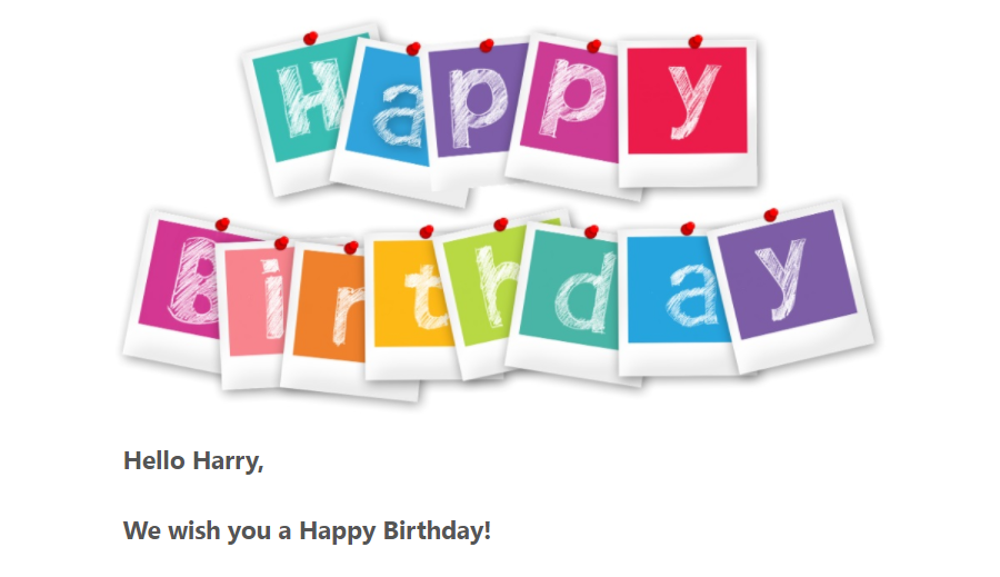 Activity Messenger allows you to program automatic Happy Birthday emails and text messages