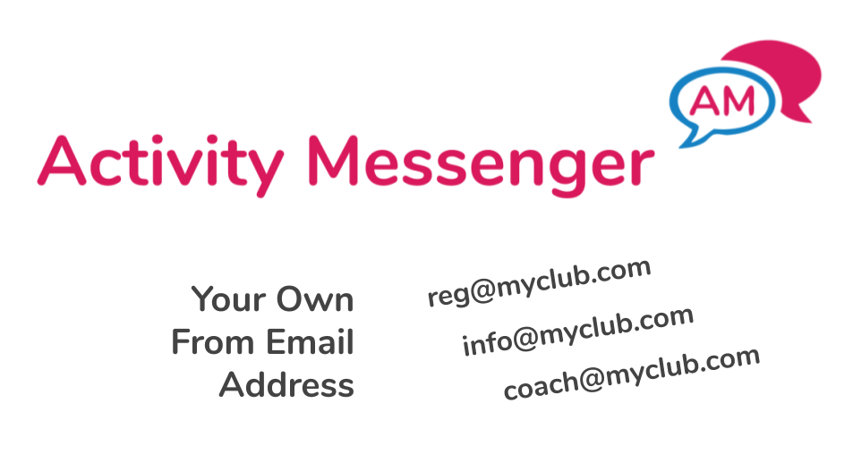 From Email using your own domain in Activity Messenger